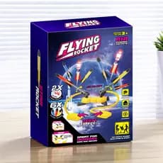 [Brinquedos educativos] Novo estilo duplo foguete competitivo lançamento brinquedos infantis festa ao ar livre brinquedo