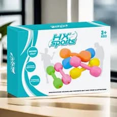 [Brinquedos educativos] Novo estilo infantil Fitness haltere brinquedos domésticos para crianças brinquedos esportivos c