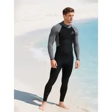 [Produto Premium] Roupa de Mergulho Masculina de 3mm, Macacão Térmico para Surf, Roupa de Snorkeling Feminina de Manga L