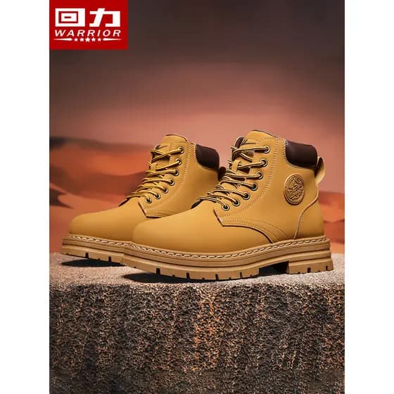 Puxar para trás Martin botas masculinas outono sapatos masculinos 2026 novo estilo All-Match botas de ruibarbo de sola m