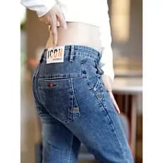 Guangzhou Shintang Jeans 2026 Novo Estilo Masculino Street Wear High-End Straight Masculino Casual Pés Pequenos Calças S