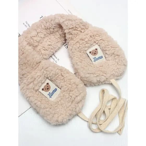 Coreia coreia bonito dobrável pelúcia earmuffs feminino inverno quente estudante menina coração orelha mais quente dos d