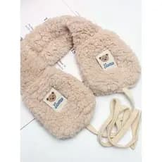 Coreia coreia bonito dobrável pelúcia earmuffs feminino inverno quente estudante menina coração orelha mais quente dos d