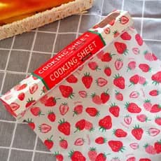 Novo padrão de morango papel à prova de graxa japonês papel de cozimento dos desenhos animados papel de embrulho de alim
