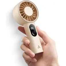 Ventilador Portátil AecoolyMighty, Ventilador de Mão Potente, Recarregável por USB [10H de Tempo Máximo de Resfriamento]