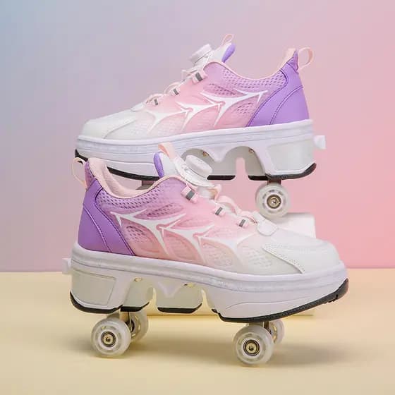 [Good Deals] Girls' roller skates for all seasons, new model for children and boys, four-wheel retractable student skate