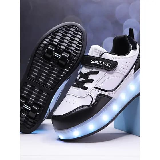 [Featured Selection] Colorful flashing lights children's roller skates, girls' roller skates, boys' student sports dual-