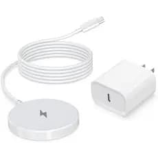 [Certificado Apple MFi] Carregador Magnético Sem Fio Seguro Mag , Almofada De Carregamento Rápido De 15 W 6 Pés Para 16