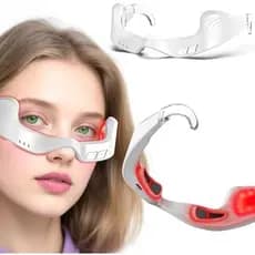 Massageador De Olhos Com Luz Vermelha , Óculos De Dispositivo De Terapia De Sob Os Beleza Massagem Nos Leve , Redução De