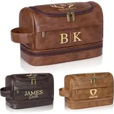 Bolsa de higiene masculina personalizada Dyoart, presente masculino personalizado para filho, pai, marido, bolsa de viag