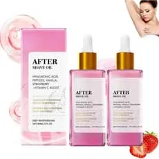 2 unidades de Óleo Pós-Barba de Morango, Truly After-Shave Oil, Truly Beauty Soft Serve, com ácido hialurônico e peptíde