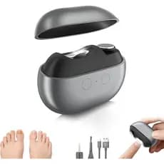 EasyClipartNailClipper2026paraIdosos – Cortador de Unhas Elétrico 3 em 1 com Luz LED e 2 Velocidades, Ferramenta Recarre