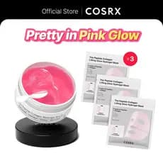 [COSRXOfficial]PrettyinPink-Lift&Bright | O Adesivo para Olhos de Colágeno Peptídico em Hidrogel (60 adesivos) | Máscara