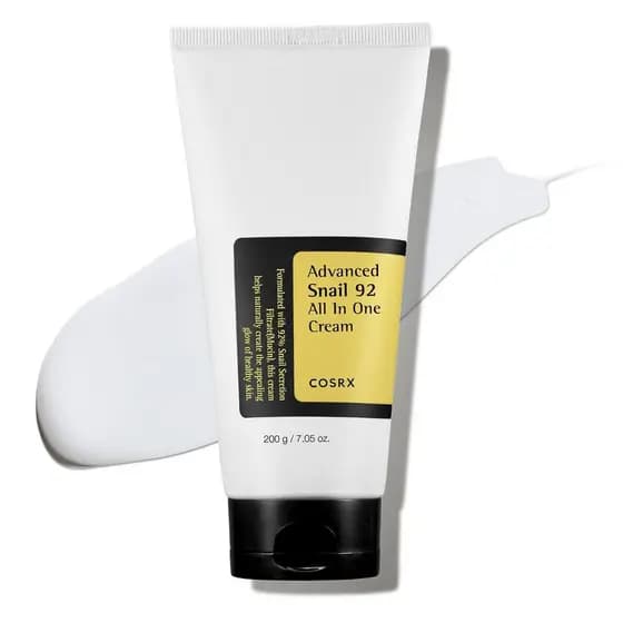 Hidratante COSRX Snail Mucin 92%, Gel Facial de Reparação Diária em Tubo para Pele Seca e Sensível, Não Testado em Anima