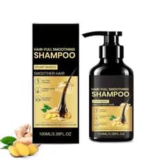 Shampoo Anti-Queda de Cabelo com Gengibre, Shampoo para Volume com Ginseng e Gengibre, Shampoo Nutritivo para Cabelos Ra