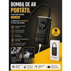 COMPRESSOR DE AR PORTATIL RECARREGAVEL USB