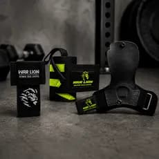 Kit 3 Peças Grip Crossfit + Munhequeira Seca Suor + Munhequeira Elástica