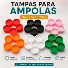 Tampas de Ampola para Peptídeos 3ml,5ml,10ml