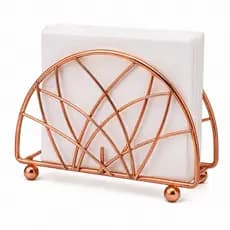 Porta Guardanapo BTC Rose Gold Aramado Decorativo para Mesa Posta