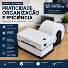 Suporte Universal para Impressora de Etiquetas | Organize Seu Envio e Pare com a Bagunça