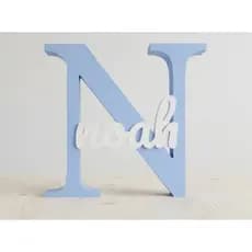 Nome Personalizado 3D Decorativo | Letra Inicial Personalizada