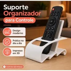 Suporte Organizador para Controles Remotos | Porta Controle Moderno Decorativo