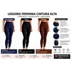 Calça Legging Feminina Flanelada Peluciada | Zero Transparência |