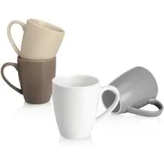 Canecas De Café De Porcelana Sweese-16 Onças-Conjunto De 6 Xícaras Para Com Leite , Chá Quente , Cappuccino , Mocha , Ca