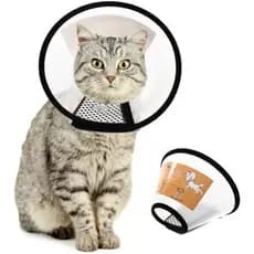 Coleiras De Recuperação De Animais De Estimação De Plástico & amp ; Cones Para Cães E Gatos Após Cirurgia Cone Ajustável