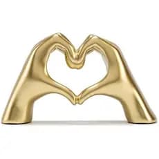 FANTESTICRYAN Todas As Mãos Do Coração Estátuas Escultura De Amor À Mão Enfeites Decorativos Fofos De Decoração Para Cas