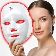 Terapia De Luz Vermelha De 7-1 Cores Para Rosto , Máscara Facial De LED Cuidados Com A Pele De , Salão De Beleza Ou Casa