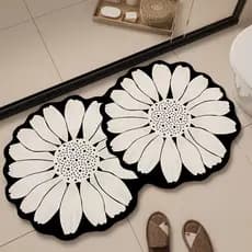 Diatom lama flor tapetes antiderrapante em forma especial tapetes de banheiro tapetes de porta de banheiro tapetes de se