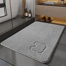 Simples banheiro absorvente tapete porta do banheiro antiderrapante tapete de entrada do banheiro tapete de pé quarto ta