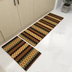 Estilo Retro tapete resistente à sujeira resistente ao desgaste tapete de cozinha antiderrapante absorvente tapete de ba