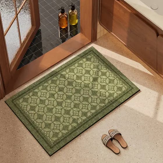 Pequeno fresco tapete de banheiro absorvente antiderrapante banheiro porta tapete Diatom lama tapete de pé doméstico