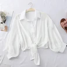 Com estilingue saia protetor solar roupas femininas verão novo estilo exterior colete Cardigan pequena jaqueta curta Chi