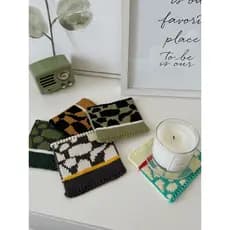 Nordic criativo xadrez luz luxo High-End sentido Cultural criativo absorvente Coaster mesa de jantar malha calor Insul