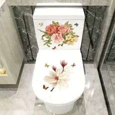 Adesivos decorativos exclusivos para banheiro, decalques à prova d'água para banheiro, remodelação nórdica, capa criativ