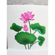 Adesivos criativos de lótus para banheiro, decoração exclusiva para casa, banheiro, adesivos de parede à prova d'água, a