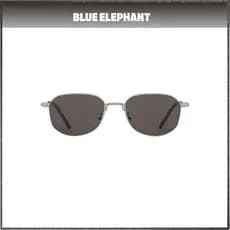 [Elefante Azul] Óculos De Sol Da Moda Coreana Prateada BETAL-S/Coreanos/Armação De Metal Fina Por [JOMI_KOREA]