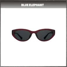[Elefante Azul] Óculos De Sol Da Moda Coreana BIN Vinho Tinto/Armação Olho De Gato Por [JOMI_KOREA]