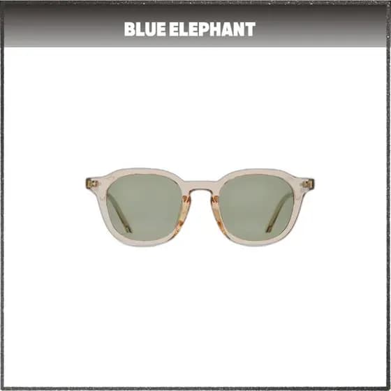 [Elefante Azul] Óculos De Sol Da Moda Coreana ANDY-S Carne/Coreanos/Armação Quadrada Arredondada Por [JOMI_KOREA]
