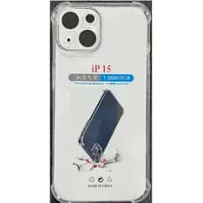 Compatível com Apple 15plus, capa de telefone anti-queda com quatro cantos reforçados, capa de telefone transparente em