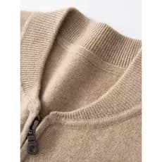 Jaqueta masculina grossa de caxemira pura Ni 100 Comsai Cardigan suéter, estilo lp12, costura plana de quatro agulhas, g
