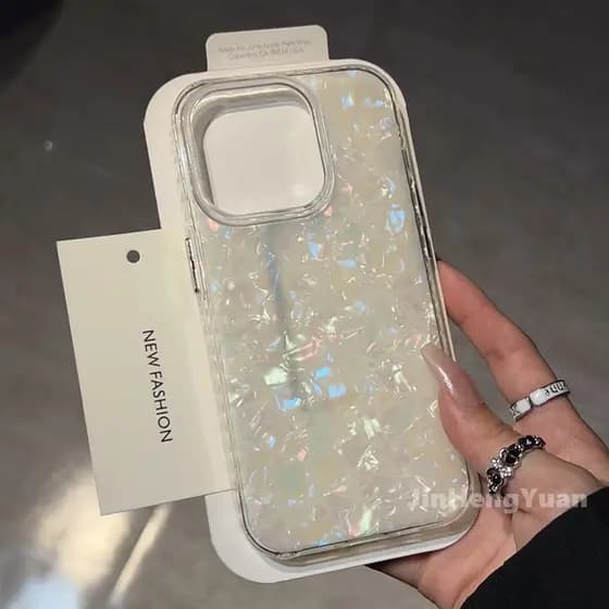 Capa Protetora Rígida com Padrão IMD a Laser para iPhone 16 15 14 Plus 13 12 11 Pro Max, Anti-Queda