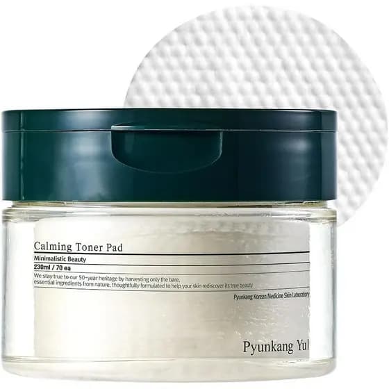 Pyunkang Yul PKY Calming Toner Pad com Óleo de Tea Tree, 5 Ácidos Hialurônicos, Remove Células Mortas da Pele, Hidrata,