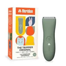 MERIDIAN The Trimmer Original - Aparador de Pelos Corporais para Homens, Barbeador Elétrico para Pelos do Pubis, Peito,