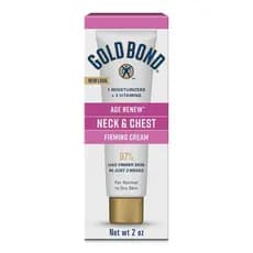Gold Bond Age Renew Creme Firmador para Pescoço e Pescoço, 2 Oz, Hidrata, Renova e Melhora Visivelmente a Firmeza, Textu