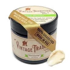 Bálsamo de Sebo de Boi Original, Tradicional Vintage, Quase Sem Perfume, para a Pele, com Aroma Muito Suave, Hidratação