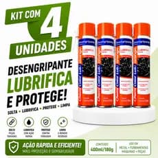 Kit 4/3/2 Unidades Desengripante Antiferrugem Lubrificante Uso Geral ChemiColor Spray Orange 400ml 250g oleo, multi uso